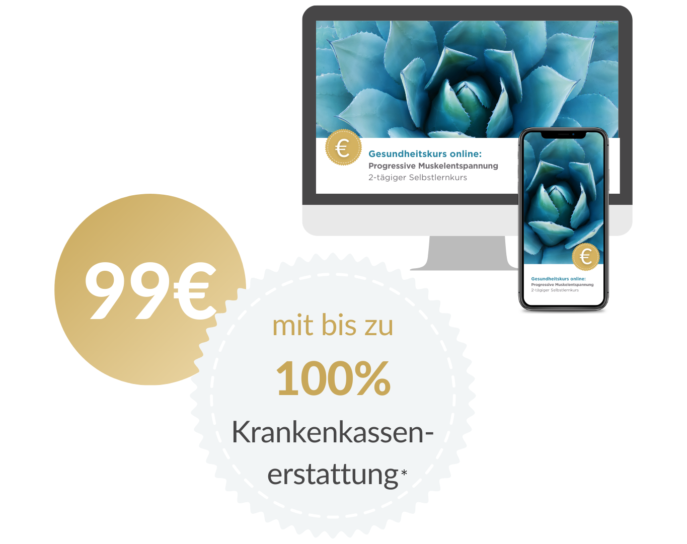 Der Kurs zur Progressiven Muskelentspannung lässt sich auf allen Endgeräten nutzen: als App oder im Browser